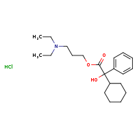 3-(diethylamino)propyl 2-cyclohexyl-2-hydroxy-2-phenylacetate hydrochloride