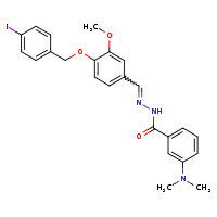 3-(dimethylamino)-N'-[(E)-{4-[(4-iodophenyl)methoxy]-3-methoxyphenyl}methylidene]benzohydrazide