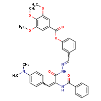 3-[(E)-{[(2Z)-3-[4-(dimethylamino)phenyl]-2-(phenylformamido)prop-2-enamido]imino}methyl]phenyl 3,4,5-trimethoxybenzoate
