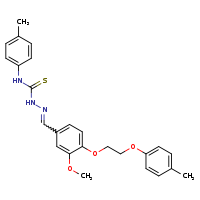 3-[(E)-({3-methoxy-4-[2-(4-methylphenoxy)ethoxy]phenyl}methylidene)amino]-1-(4-methylphenyl)thiourea