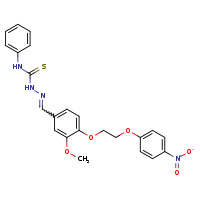 3-[(E)-({3-methoxy-4-[2-(4-nitrophenoxy)ethoxy]phenyl}methylidene)amino]-1-phenylthiourea