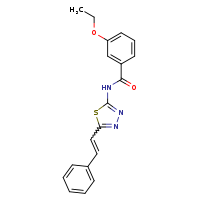 3-ethoxy-N-{5-[(1E)-2-phenylethenyl]-1,3,4-thiadiazol-2-yl}benzamide