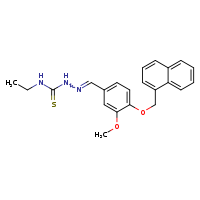 3-ethyl-1-[(E)-{[3-methoxy-4-(naphthalen-1-ylmethoxy)phenyl]methylidene}amino]thiourea