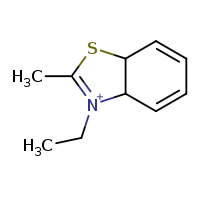 3-ethyl-2-methyl-3a,7a-dihydro-1,3-benzothiazol-3-ium