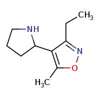 3-ethyl-5-methyl-4-(pyrrolidin-2-yl)-1,2-oxazole