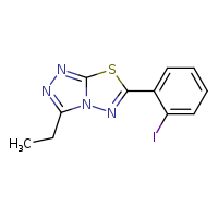 3-ethyl-6-(2-iodophenyl)-[1,2,4]triazolo[3,4-b][1,3,4]thiadiazole