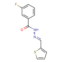 3-fluoro-N'-[(E)-thiophen-2-ylmethylidene]benzohydrazide