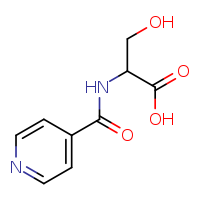 3-hydroxy-2-(pyridin-4-ylformamido)propanoic acid