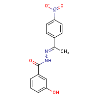 3-hydroxy-N'-[(1Z)-1-(4-nitrophenyl)ethylidene]benzohydrazide