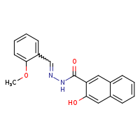3-hydroxy-N'-[(Z)-(2-methoxyphenyl)methylidene]naphthalene-2-carbohydrazide