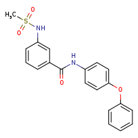 3-methanesulfonamido-N-(4-phenoxyphenyl)benzamide