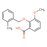 3-methoxy-2-[(2-methylphenyl)methoxy]benzoic acid