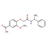 3-methoxy-4-{[(1-phenylethyl)carbamoyl]methoxy}benzoic acid