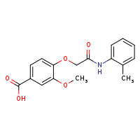 3-methoxy-4-{[(2-methylphenyl)carbamoyl]methoxy}benzoic acid