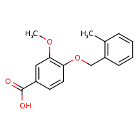 3-methoxy-4-[(2-methylphenyl)methoxy]benzoic acid