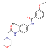 3-methoxy-N-{3-methyl-4-[2-(morpholin-4-yl)acetamido]phenyl}benzamide