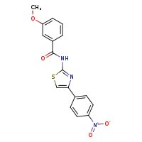 3-methoxy-N-[4-(4-nitrophenyl)-1,3-thiazol-2-yl]benzamide