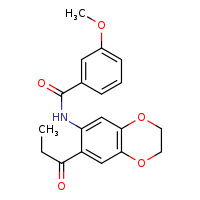 3-methoxy-N-(7-propanoyl-2,3-dihydro-1,4-benzodioxin-6-yl)benzamide