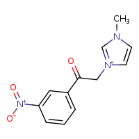 1-甲基-3-[2-（3-硝基苯基）-2-氧乙基]-1H-咪唑-3-碘