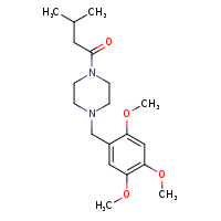 3-methyl-1-{4-[(2,4,5-trimethoxyphenyl)methyl]piperazin-1-yl}butan-1-one
