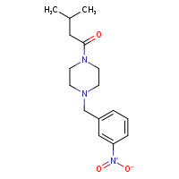 3-methyl-1-{4-[(3-nitrophenyl)methyl]piperazin-1-yl}butan-1-one