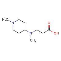 3-[methyl(1-methylpiperidin-4-yl)amino]propanoic acid