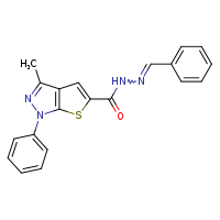 3-methyl-1-phenyl-N'-[(E)-phenylmethylidene]thieno[2,3-c]pyrazole-5-carbohydrazide
