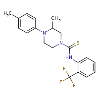 3-methyl-4-(4-methylphenyl)-N-[2-(trifluoromethyl)phenyl]piperazine-1-carbothioamide