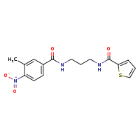3-methyl-4-nitro-N-[3-(thiophen-2-ylformamido)propyl]benzamide