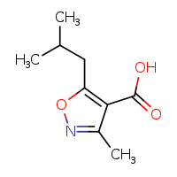 3-methyl-5-(2-methylpropyl)-1,2-oxazole-4-carboxylic acid