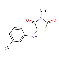 3-methyl-5-[(3-methylphenyl)amino]-1,3-thiazolidine-2,4-dione
