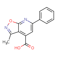 3-methyl-6-phenyl-[1,2]oxazolo[5,4-b]pyridine-4-carboxylic acid