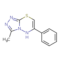 3-methyl-6-phenyl-5H-[1,2,4]triazolo[3,4-b][1,3,4]thiadiazine
