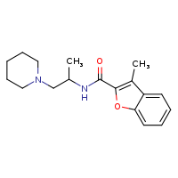 3-methyl-N-[1-(piperidin-1-yl)propan-2-yl]-1-benzofuran-2-carboxamide