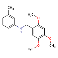 3-methyl-N-[(2,4,5-trimethoxyphenyl)methyl]aniline