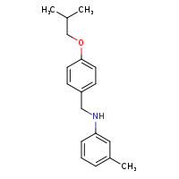 3-methyl-N-{[4-(2-methylpropoxy)phenyl]methyl}aniline