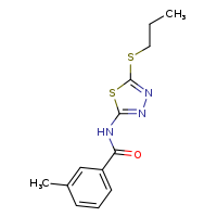3-methyl-N-[5-(propylsulfanyl)-1,3,4-thiadiazol-2-yl]benzamide
