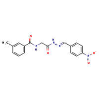 3-methyl-N-({N'-[(E)-(4-nitrophenyl)methylidene]hydrazinecarbonyl}methyl)benzamide