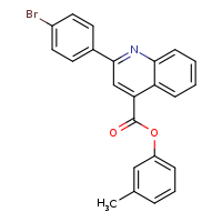 3-methylphenyl 2-(4-bromophenyl)quinoline-4-carboxylate
