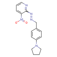 3-nitro-2-(2-{[4-(pyrrolidin-1-yl)phenyl]methyl}diazen-1-yl)pyridine