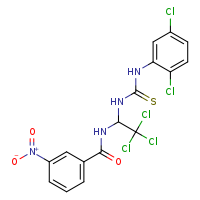 3-nitro-N-(2,2,2-trichloro-1-{[(2,5-dichlorophenyl)carbamothioyl]amino}ethyl)benzamide