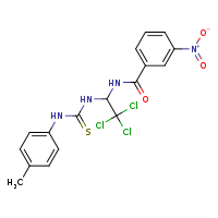 3-nitro-N-(2,2,2-trichloro-1-{[(4-methylphenyl)carbamothioyl]amino}ethyl)benzamide