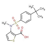 3-(N-methyl-4-tert-butylbenzenesulfonamido)thiophene-2-carboxylic acid
