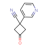 3-oxo-1-(pyridin-3-yl)cyclobutane-1-carbonitrile