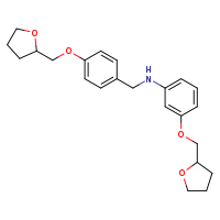 3-(oxolan-2-ylmethoxy)-N-{[4-(oxolan-2-ylmethoxy)phenyl]methyl}aniline