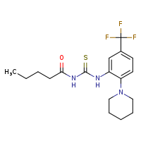 3-pentanoyl-1-[2-(piperidin-1-yl)-5-(trifluoromethyl)phenyl]thiourea