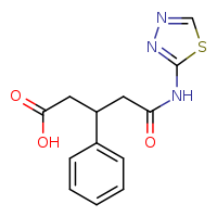 3-phenyl-4-[(1,3,4-thiadiazol-2-yl)carbamoyl]butanoic acid
