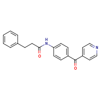 3-phenyl-N-[4-(pyridine-4-carbonyl)phenyl]propanamide