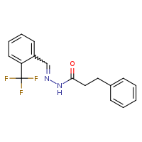 3-phenyl-N'-[(E)-[2-(trifluoromethyl)phenyl]methylidene]propanehydrazide