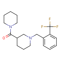 3-(piperidine-1-carbonyl)-1-{[2-(trifluoromethyl)phenyl]methyl}piperidine